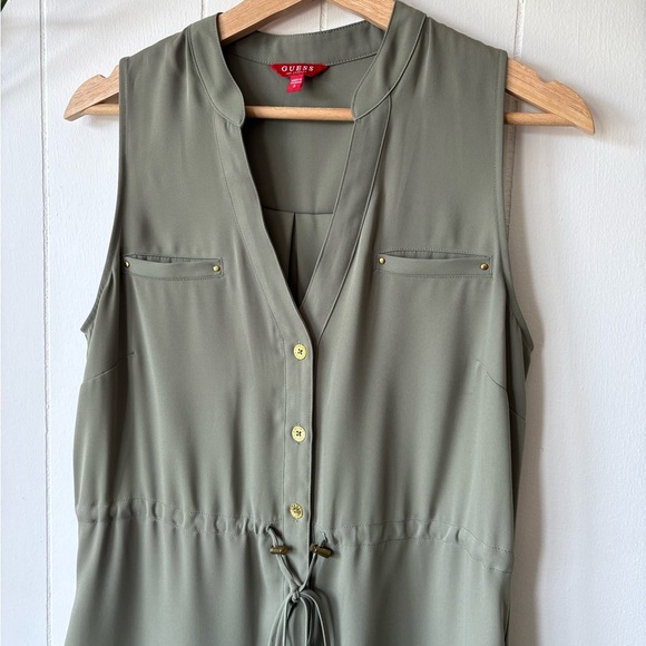 Guess Olive Green Mini Dress | Size Small - Picture 2 of 7
